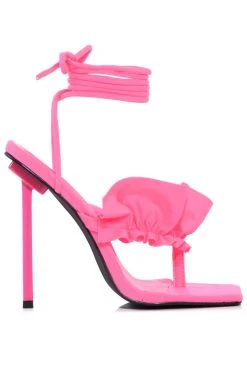 AZALEA WANG BEA STILETTO THONG SANDAL IN PINK -AKIRA salestore azalea wang pink stiletto sandal pink 3 3