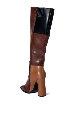 AZALEA WANG PRAIRIE PATCH BOOT IN MULTI -AKIRA salestore azalea wang prairie patch boot in multi multi 4 4