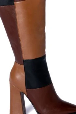 AZALEA WANG PRAIRIE PATCH BOOT IN MULTI -AKIRA salestore azalea wang prairie patch boot in multi multi 5 5