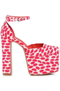 Alternative view of AZALEA WANG PRISCILLA PRINTED PLATFORM PUMP