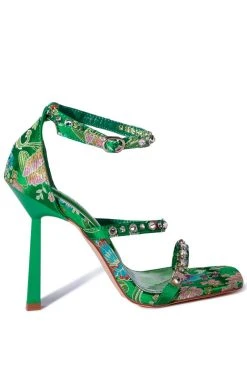 Alternative view of AZALEA WANG REALLY THAT GIRL STILETTO SANDAL IN GREEN