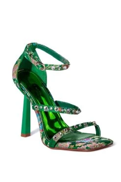 AZALEA WANG REALLY THAT GIRL STILETTO SANDAL IN GREEN -AKIRA salestore azalea wang really that girl stiletto sandal in green green 3 3