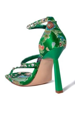 AZALEA WANG REALLY THAT GIRL STILETTO SANDAL IN GREEN -AKIRA salestore azalea wang really that girl stiletto sandal in green green 4 4