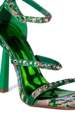 AZALEA WANG REALLY THAT GIRL STILETTO SANDAL IN GREEN -AKIRA salestore azalea wang really that girl stiletto sandal in green green 5 5