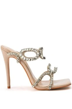Alternative view of AZALEA WANG RED CARPET RHINESTONE STRAP STILETTO SANDAL