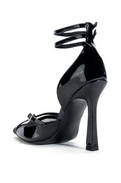 AZALEA WANG SASHA BUCKLE STRAP PUMP IN BLACK -AKIRA salestore azalea wang sasha buckle strap pump in black black 4 4