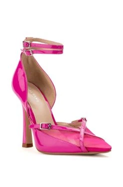 AZALEA WANG SASHA BUCKLE STRAP PUMP IN PINK -AKIRA salestore azalea wang sasha buckle strap pump in pink pink 3 3