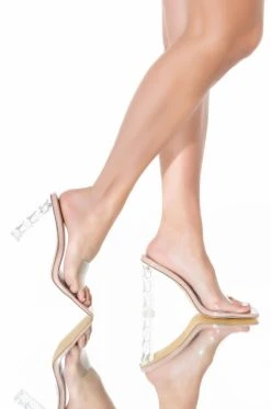AZALEA WANG SATURDAY NIGHT MOOD CHUNKY SANDAL IN NUDE -AKIRA salestore azalea wang saturday night mood chunky sandal in nude nude 2 2
