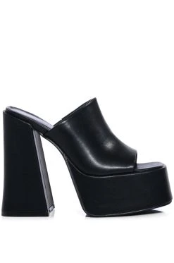 Alternative view of AZALEA WANG SHEBA CHUNKY SANDAL IN BLACK