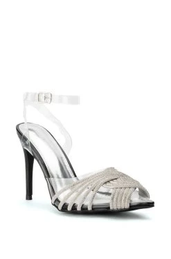 AZALEA WANG SILVER SCREEN BLING STILETTO PUMP IN BLACK -AKIRA salestore azalea wang silver screen bling stiletto pump in black black 3 3