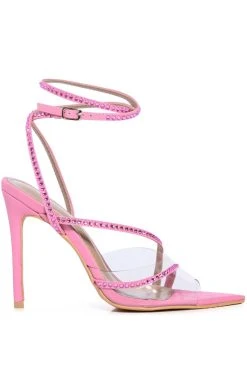 Alternative view of AZALEA WANG SITKA EMBELLISHED STILETTO SNADAL IN PINK