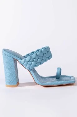Alternative view of AZALEA WANG SOMETHING ABOUT YOU CHUNKY SANDAL IN BLUE