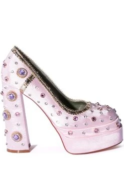 Alternative view of AZALEA WANG SOMETHING NEW SATIN PUMP IN PINK