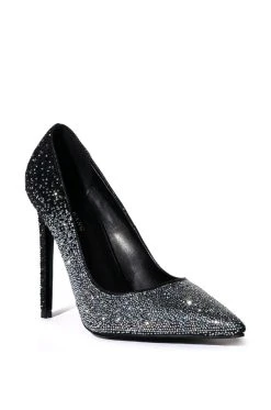 AZALEA WANG STARRY NIGHT EMBELLISHED OMBRE PUMP IN MULTI -AKIRA salestore azalea wang starry night embellished ombre pump in multi silver 3 3