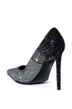 AZALEA WANG STARRY NIGHT EMBELLISHED OMBRE PUMP IN MULTI -AKIRA salestore azalea wang starry night embellished ombre pump in multi silver 4 4