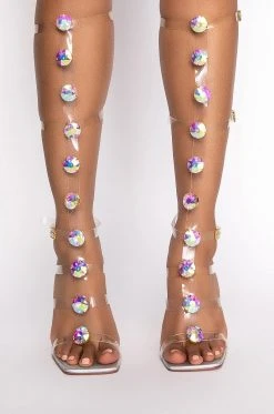Alternative view of AZALEA WANG SUGAR AND SPICE STILETTO SANDAL IN HOLOGRAM