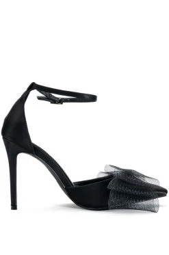 AZALEA WANG SWEETIE TRENDY BOW PUMPS IN BLACK -AKIRA salestore azalea wang sweetie trendy bow pumps in black black 3 3