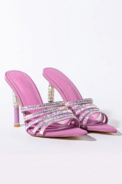 AZALEA WANG TAKE IT BACK STILETTO SANDAL IN PURPLE -AKIRA salestore azalea wang take it back stiletto sandal in purple purple 4 4
