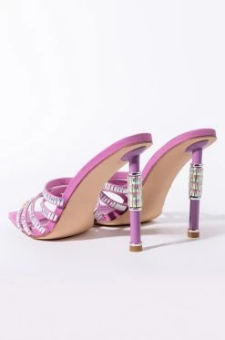 AZALEA WANG TAKE IT BACK STILETTO SANDAL IN PURPLE -AKIRA salestore azalea wang take it back stiletto sandal in purple purple 5 5