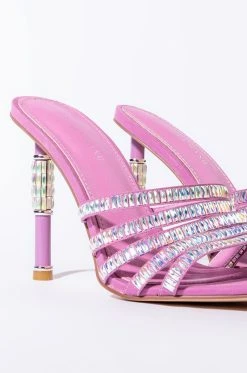 AZALEA WANG TAKE IT BACK STILETTO SANDAL IN PURPLE -AKIRA salestore azalea wang take it back stiletto sandal in purple purple 6 6