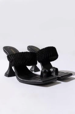 AZALEA WANG TAKE ME ON A VACA STILETTO SANDAL IN BLACK -AKIRA salestore azalea wang take me on a vaca stiletto sandal in black black 4 4
