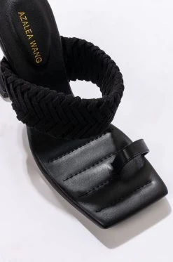 AZALEA WANG TAKE ME ON A VACA STILETTO SANDAL IN BLACK -AKIRA salestore azalea wang take me on a vaca stiletto sandal in black black 6 6
