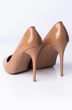 AZALEA WANG TAKE ME OUT STILETTO PUMP IN DARK NUDE -AKIRA salestore azalea wang take me out stiletto pump in dark nude dark nude 5 5