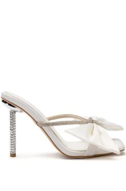 Alternative view of AZALEA WANG TATUM STILETTO MULE PUMP IN WHITE