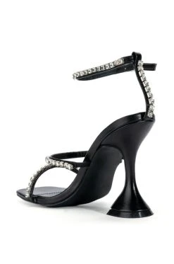 AZALEA WANG UNLIMITED EMBELLISHED SANDAL IN BLACK -AKIRA salestore azalea wang unlimited embellished sandal in black black 4 4