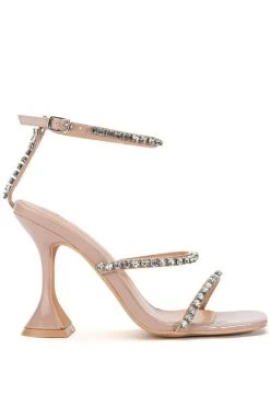 Alternative view of AZALEA WANG UNLIMITED EMBELLISHED SANDAL IN NUDE