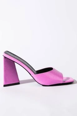 Alternative view of AZALEA WANG WORK FOR IT CHUNKY SANDAL IN PURPLE