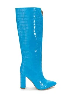 Alternative view of AZALEA WANG YES PLEASE CHUNKY CROC BOOT IN BLUE