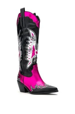 Alternative view of AZALEA WANG THE IT GIRL COWBOY BOOT IN PINK