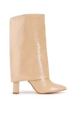 Alternative view of BALTINA CROC TAN FOLD OVER BOOT