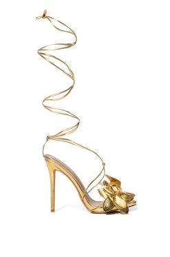 BLOOMING GOLD FLOWER SANDAL -AKIRA salestore blooming gold flower sandal gold 2 2 c1