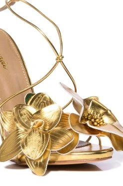 Alternative view of BLOOMING GOLD FLOWER SANDAL