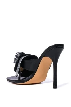BOUQUET BLACK FLOWER SANDAL -AKIRA salestore bouquet black flower sandal black 4 4