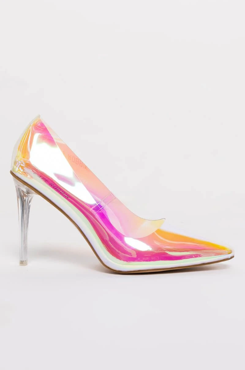 CAPE ROBBIN HOLOGRAPHIC PVC STILETTO PUMP 4 CAPE ROBBIN HOLOGRAPHIC PVC STILETTO PUMP - Image 4