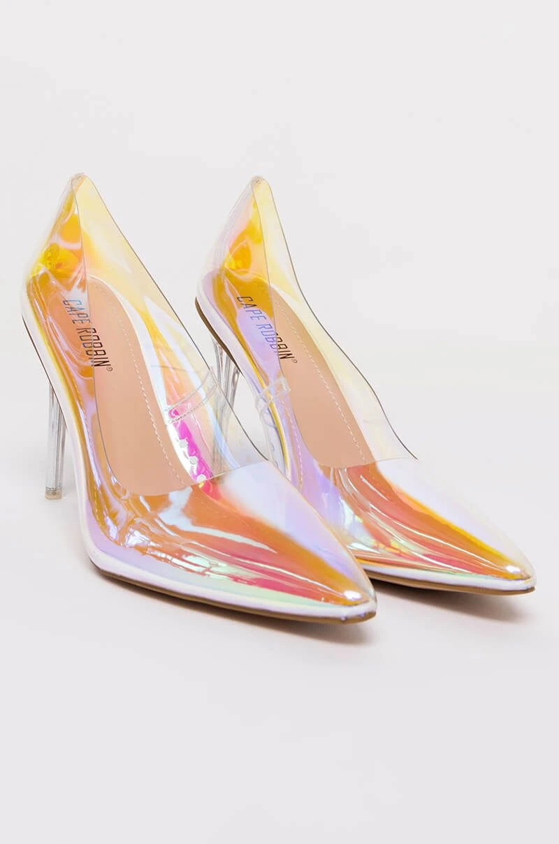 CAPE ROBBIN HOLOGRAPHIC PVC STILETTO PUMP 5 CAPE ROBBIN HOLOGRAPHIC PVC STILETTO PUMP - Image 5