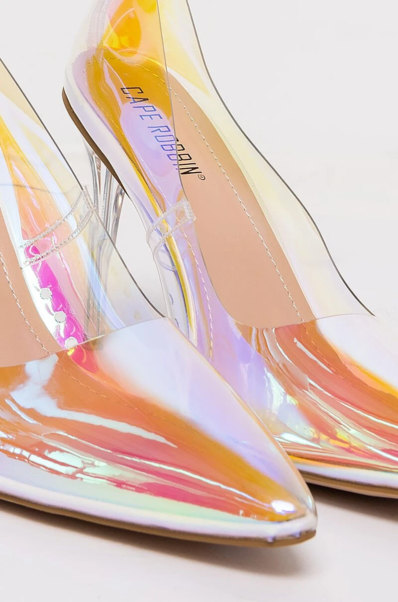 CAPE ROBBIN HOLOGRAPHIC PVC STILETTO PUMP 7 CAPE ROBBIN HOLOGRAPHIC PVC STILETTO PUMP - Image 7