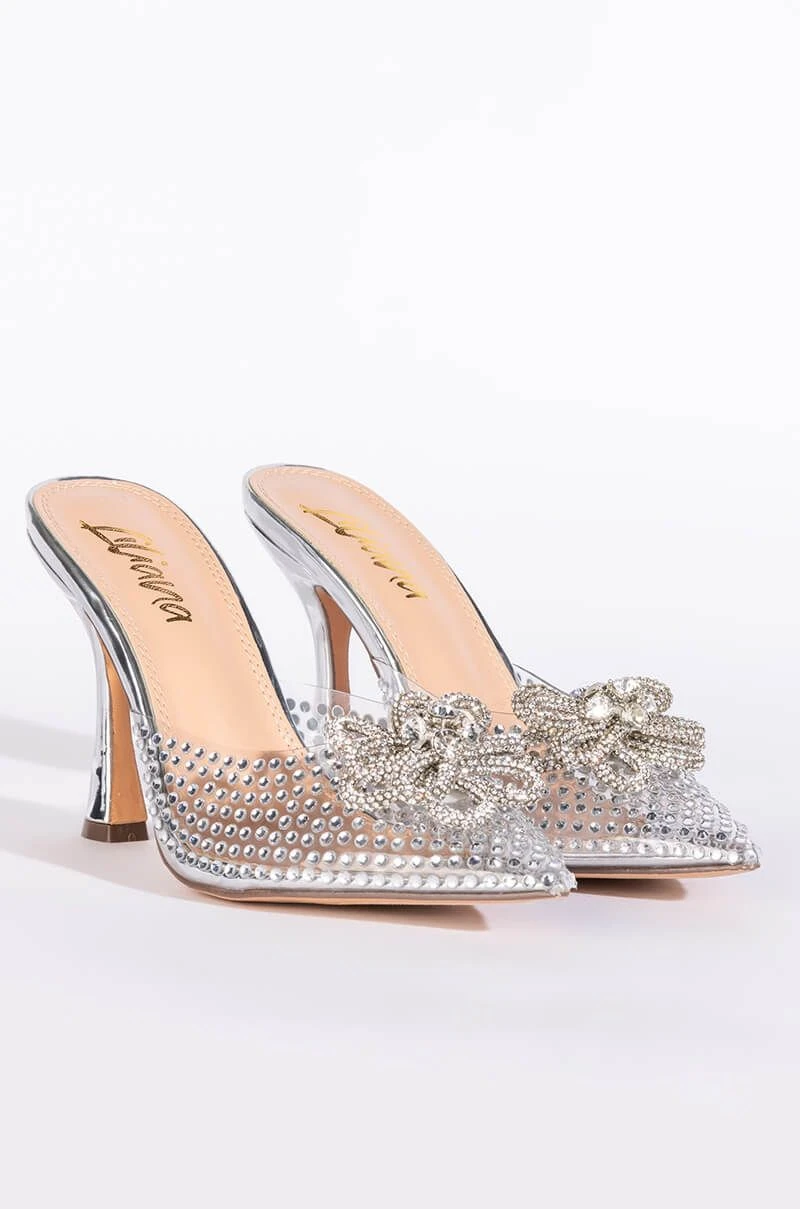 DIVINNY EMBELLISHED PUMP IN SILVER 4 DIVINNY EMBELLISHED PUMP IN SILVER - Image 4