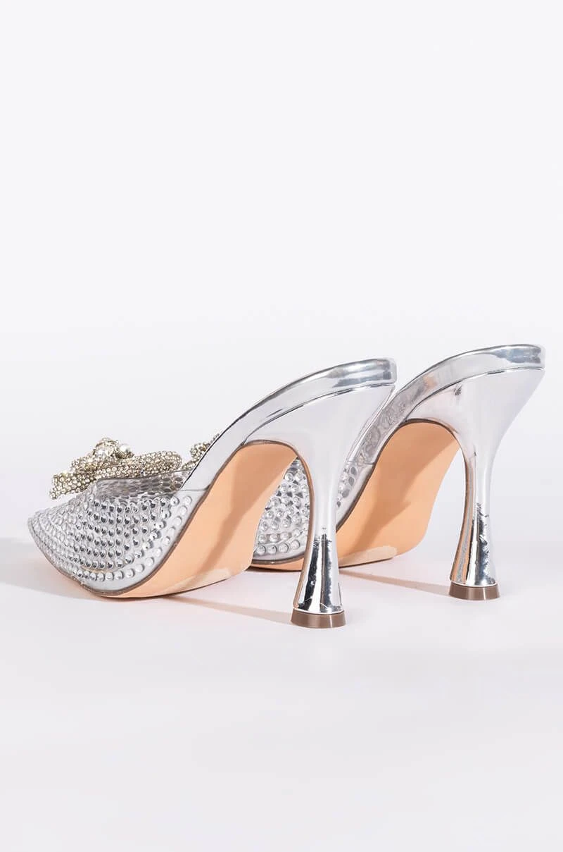 DIVINNY EMBELLISHED PUMP IN SILVER 5 DIVINNY EMBELLISHED PUMP IN SILVER - Image 5