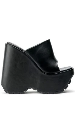 Alternative view of MEANIE CHUNKY MULE IN BLACK