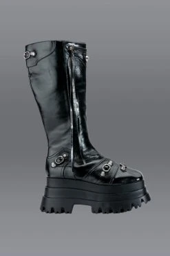 Alternative view of NEW KIDS FLATFORM BOOT IN BLACK