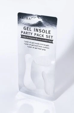 PARTY ON GEL INSOLE SET 7 PARTY ON GEL INSOLE SET -AKIRA salestore party on gel insole set clear 1 1