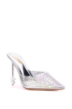 STARDOM STILETTO PUMP IN SILVER -AKIRA salestore stardom stiletto pump in silver silver 3 3