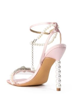 SWEET DREAM PEARL SANDAL IN PINK -AKIRA salestore sweet dream pearl sandal in pink pink 4 4